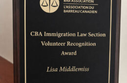 Lisa Middlemiss – récipiendaire du Prix du bénévolat 2026 de la Section du droit de l’immigration de l’ABC National